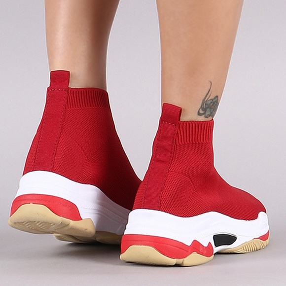 Knit Colorblock  sock sneakers - Picture 2 of 4